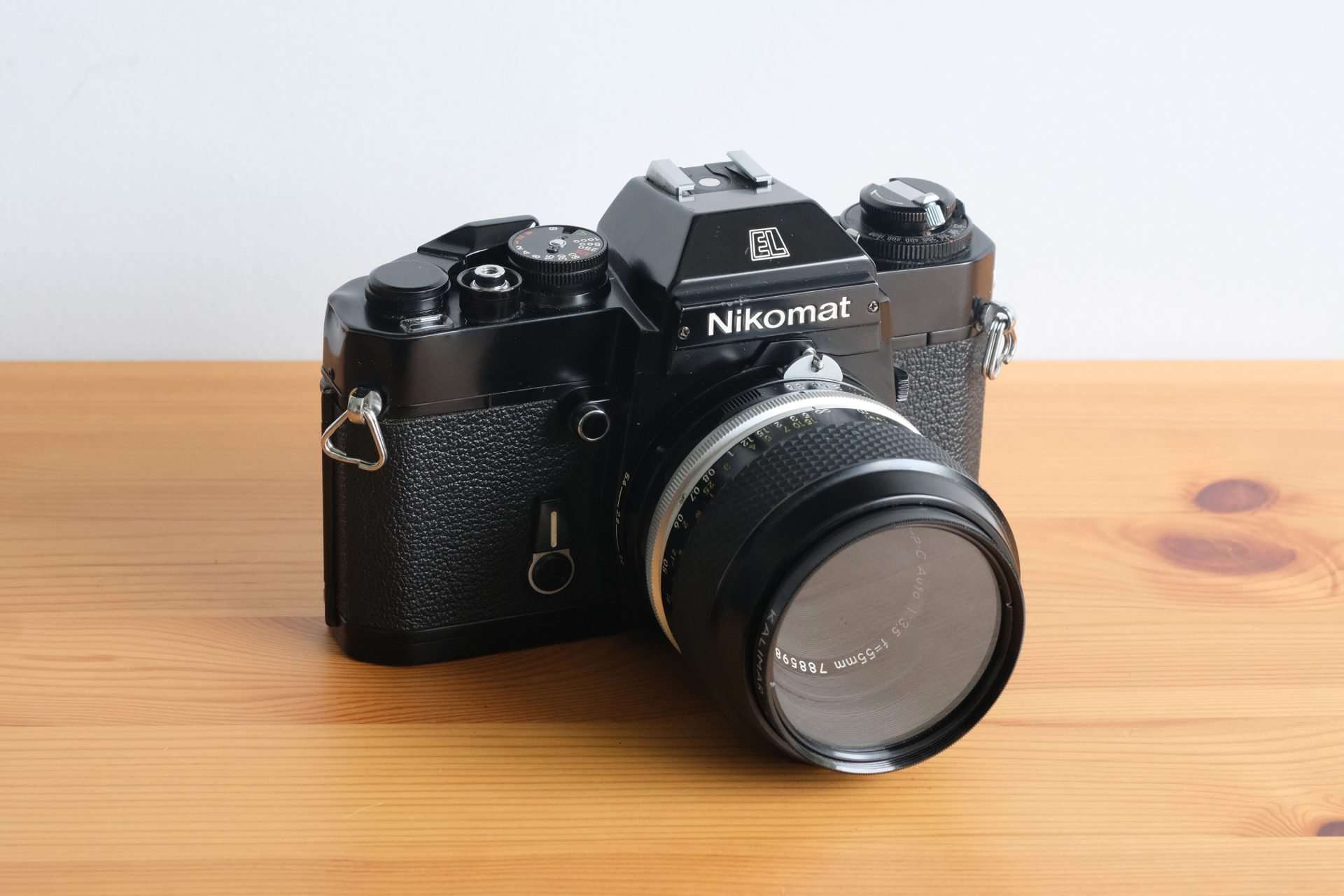 Nikon Nikomat EL Film Camera & 55mm Macro Lens