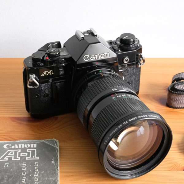 Canon A1 Film Camera & 35-105mm Zoom Lens
